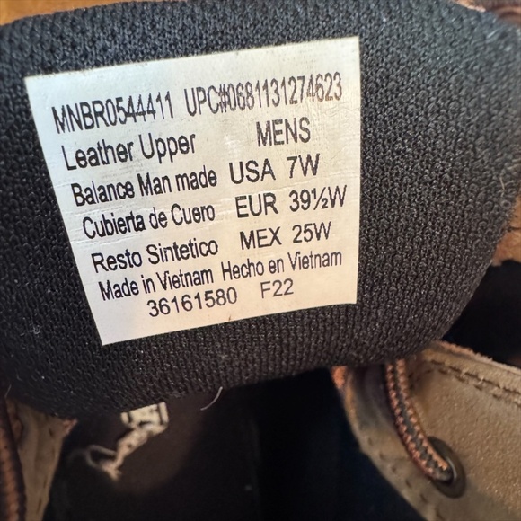 Brahma Men’s Bravo Waterproof Soft Toe Work Boots – Size 7 Wide – Brown - Picture 5 of 5